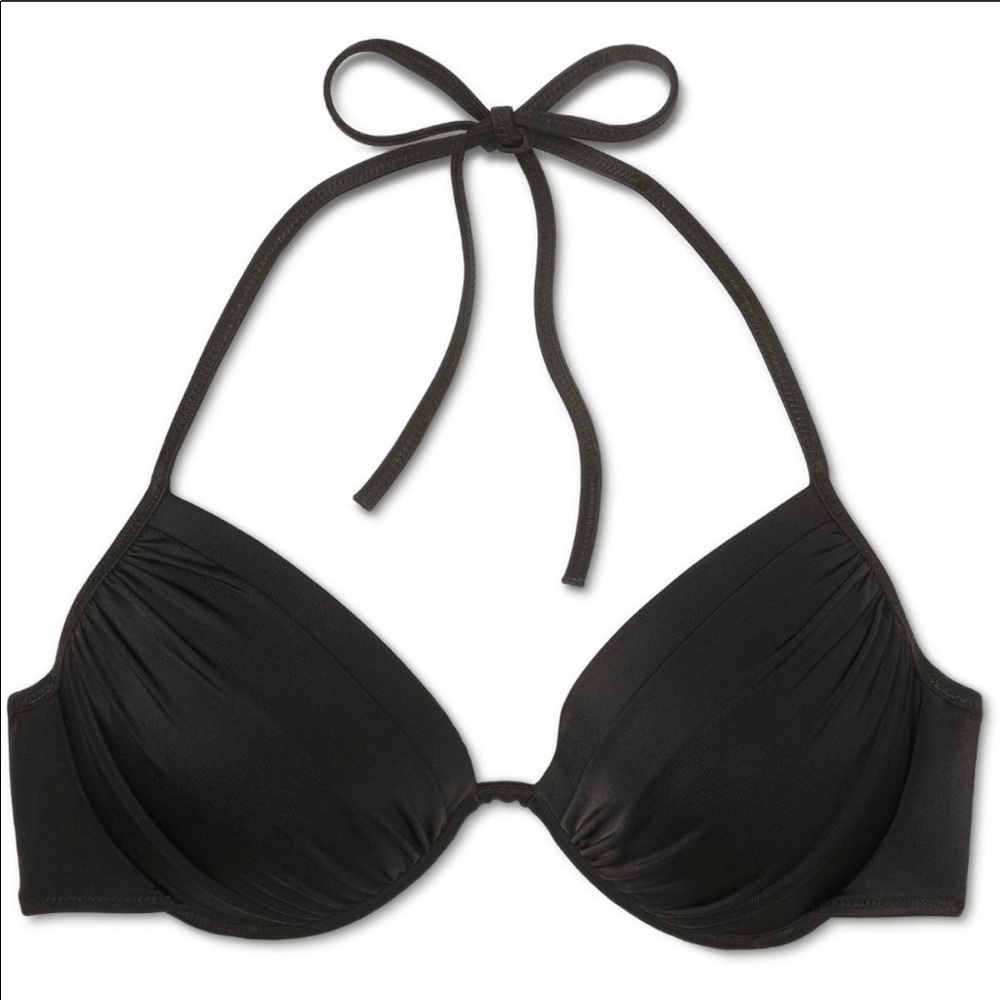 NWOT Shade & Shore Push-up Halter Bikini Top